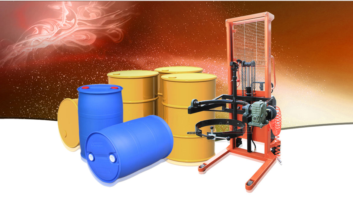 氣動(dòng)油桶翻轉(zhuǎn)車