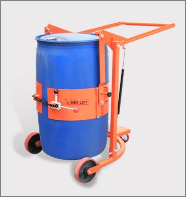 機(jī)械式油桶翻轉(zhuǎn)車