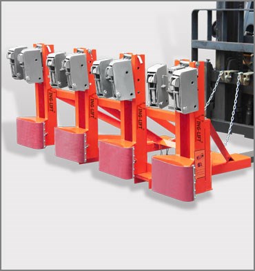 叉車專用重型雙油桶夾具