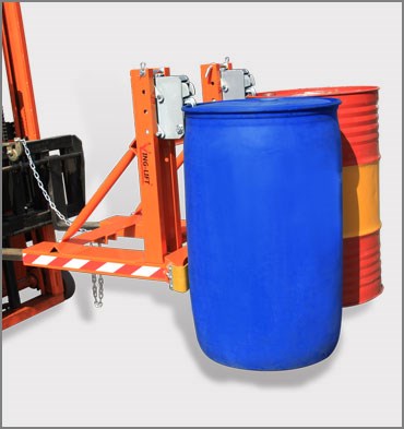 叉車專用輕型單鷹嘴油桶夾具(拆卸式支架)