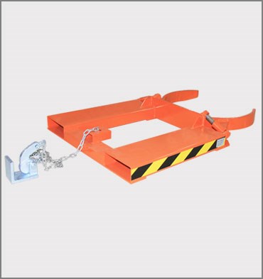 單桶抱箍式叉車專用油桶夾