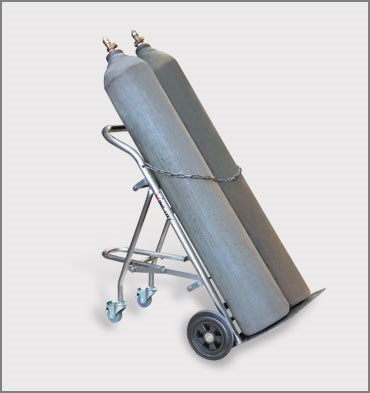 不銹鋼雙氣瓶搬運車