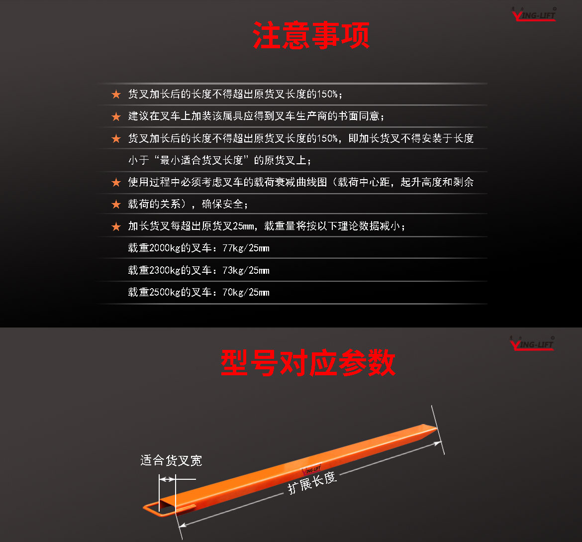 加長(zhǎng)貨叉