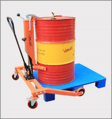 低支腿輕型液壓油桶搬運(yùn)車(chē)