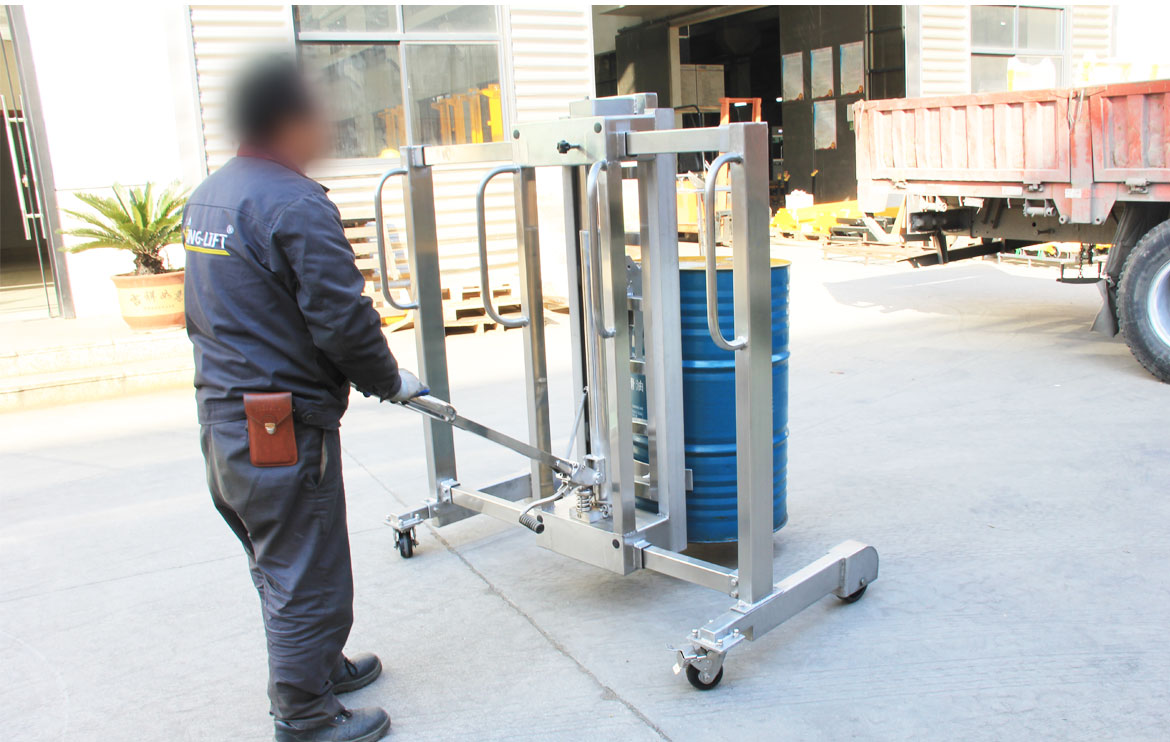 不銹鋼油桶搬運(yùn)車(側(cè)移)