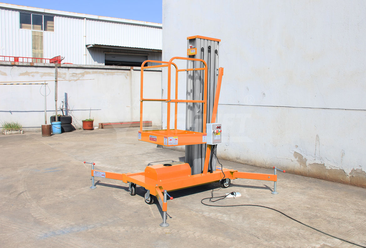 移動式單桅柱鋁合金升降工作臺