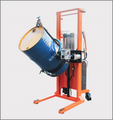 半電動油桶翻轉車