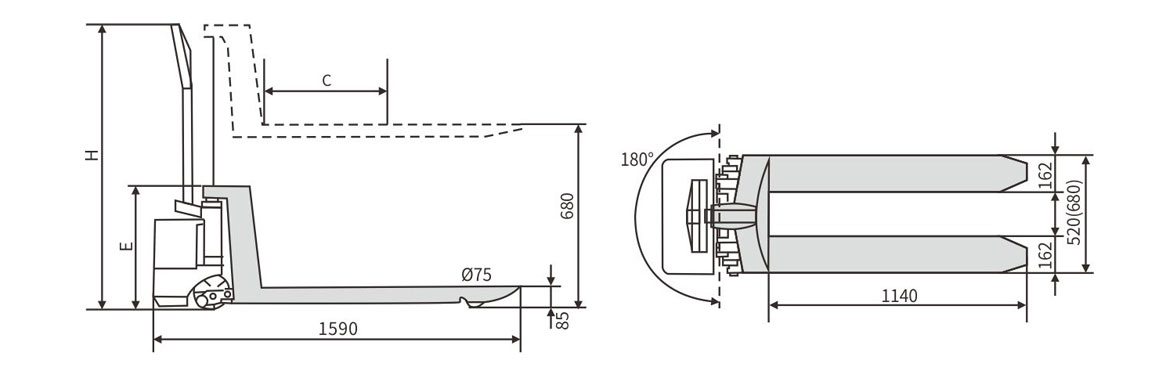 電動(dòng)液壓高搬車(chē)
