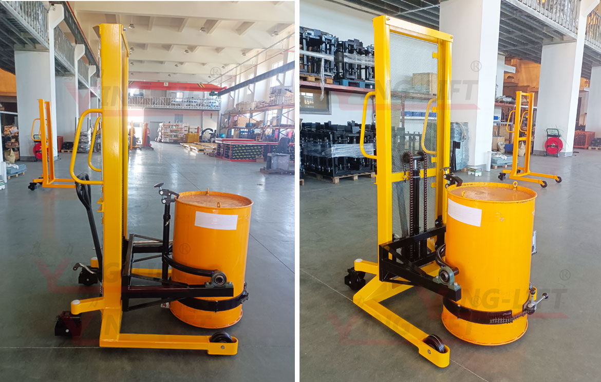 油桶翻轉(zhuǎn)堆高車